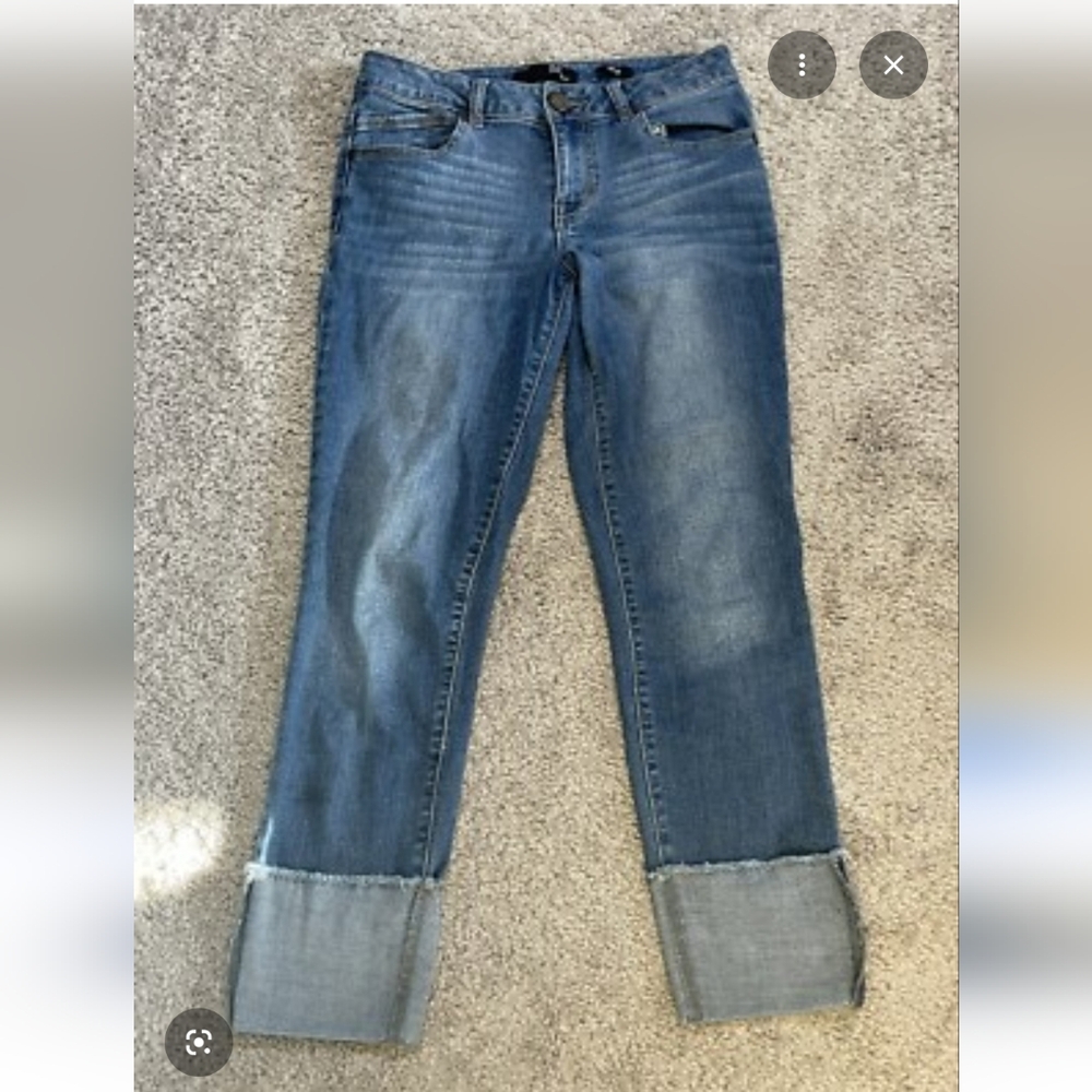 1822 Taylor Fit Cuffed Jeans Size 8 - Picture 2 of 3